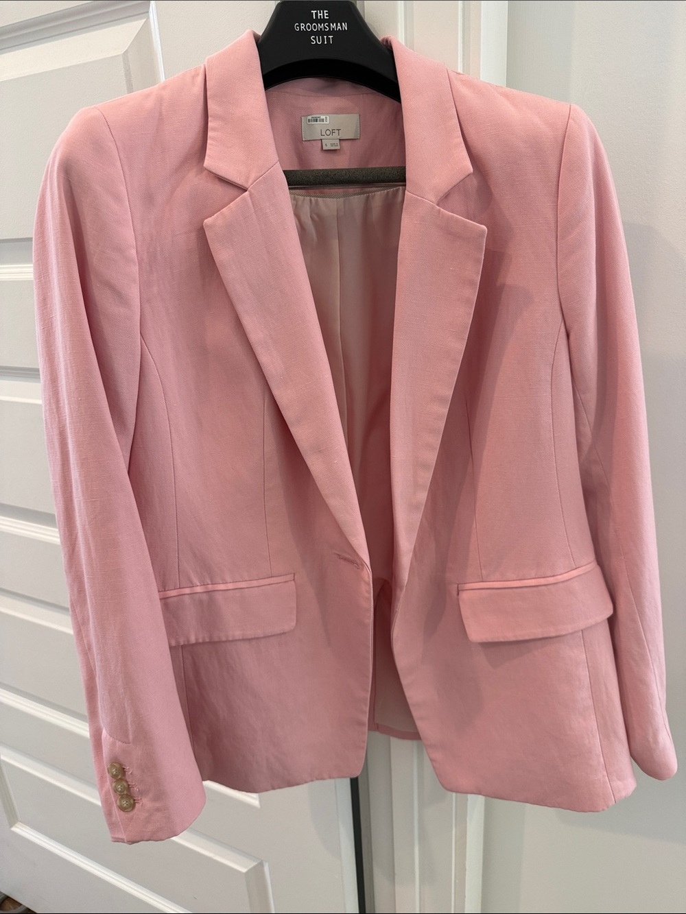 LOFT Blush Pink Tailored Blazer